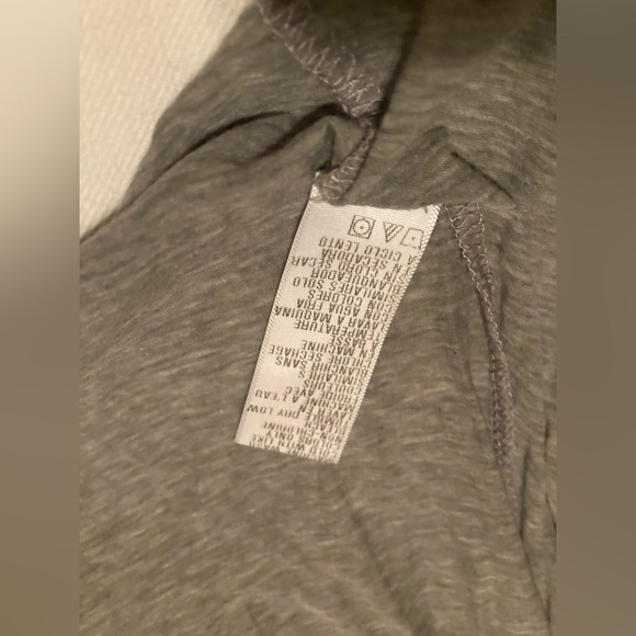 James Perse turtleneck Heather grey lightweight cotton knit size 2 - Picture 7 of 8